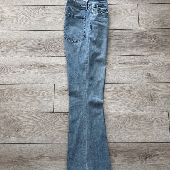 Awesome Frame Vintage Wash Boot Cut Raw Hem Denim Jeans - Picture 8 of 8